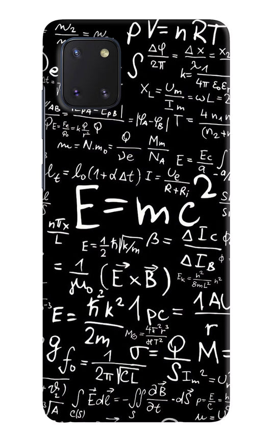 Physics Formula Samsung Note 10 Lite Hard Case Back Cover by Casekaro