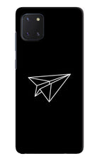 Paper Plane White Samsung Note 10 Lite Hard Case Back Cover by Casekaro