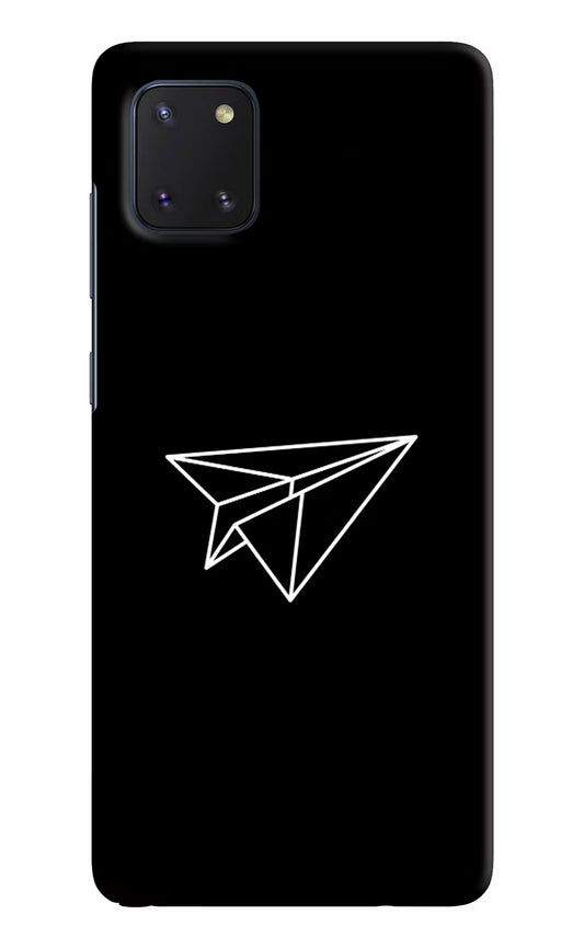 Paper Plane White Samsung Note 10 Lite Hard Case Back Cover by Casekaro