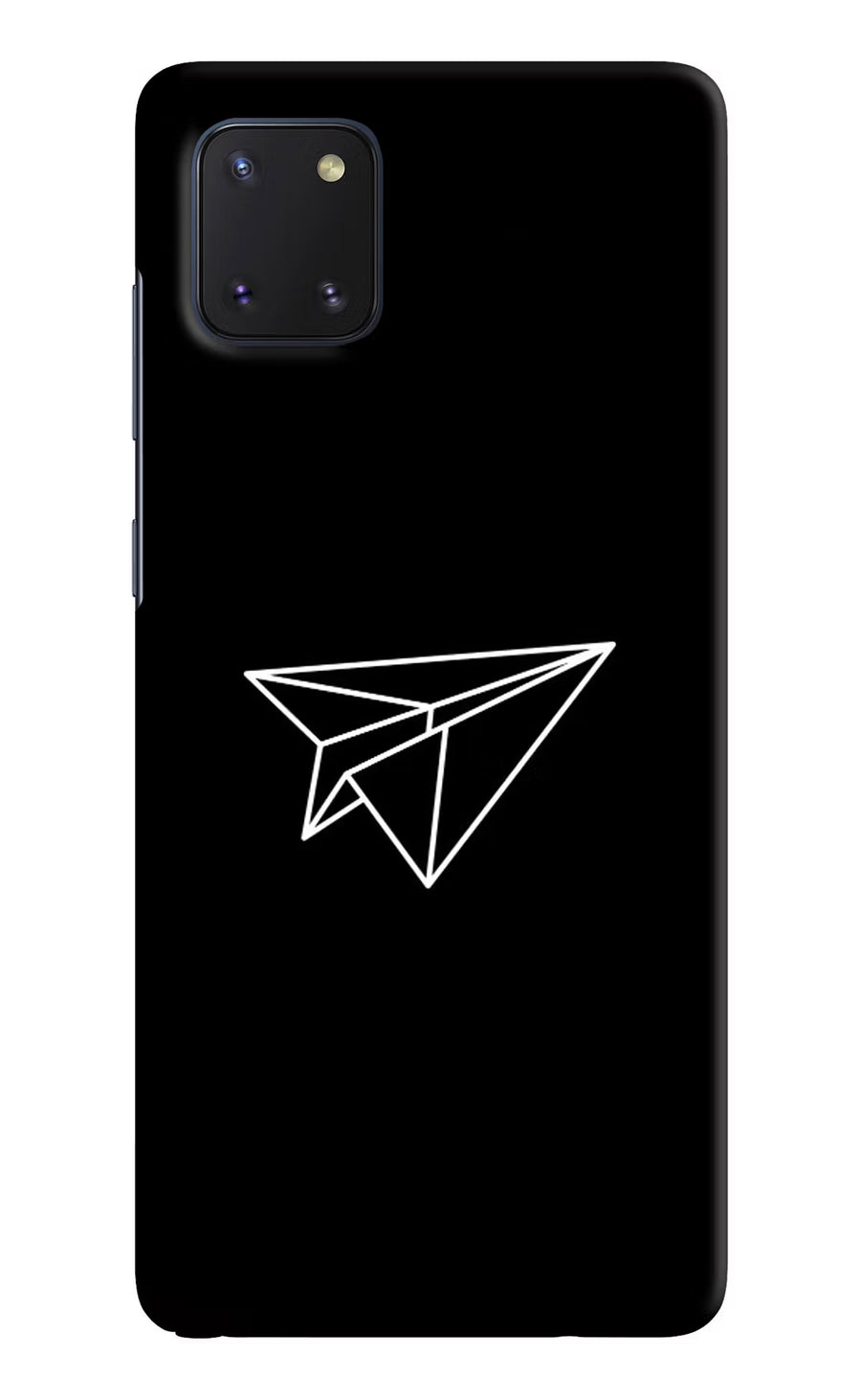 Paper Plane White Samsung Note 10 Lite Back Cover, Hard case
