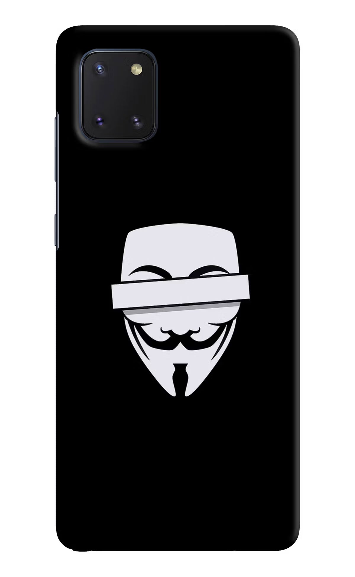 Anonymous Face Samsung Note 10 Lite Hard Case Back Cover by Casekaro