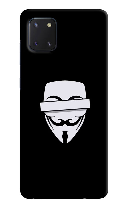 Anonymous Face Samsung Note 10 Lite Hard Case Back Cover by Casekaro