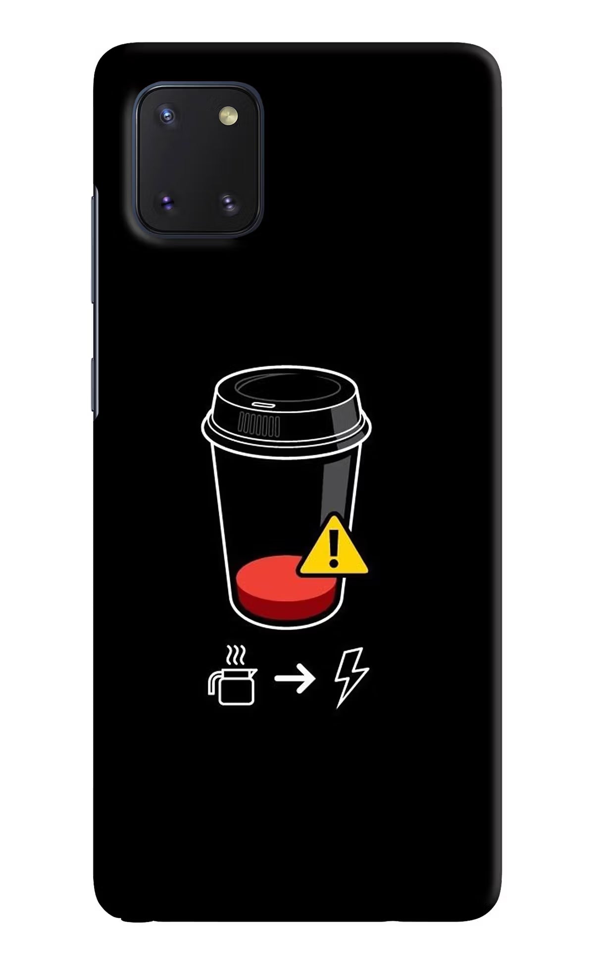 Coffee Samsung Note 10 Lite Hard Case Back Cover by Casekaro