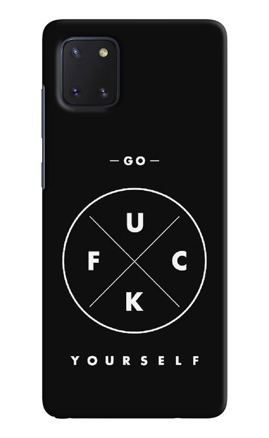 Go Fuck Yourself Samsung Note 10 Lite Hard Case Back Cover by Casekaro