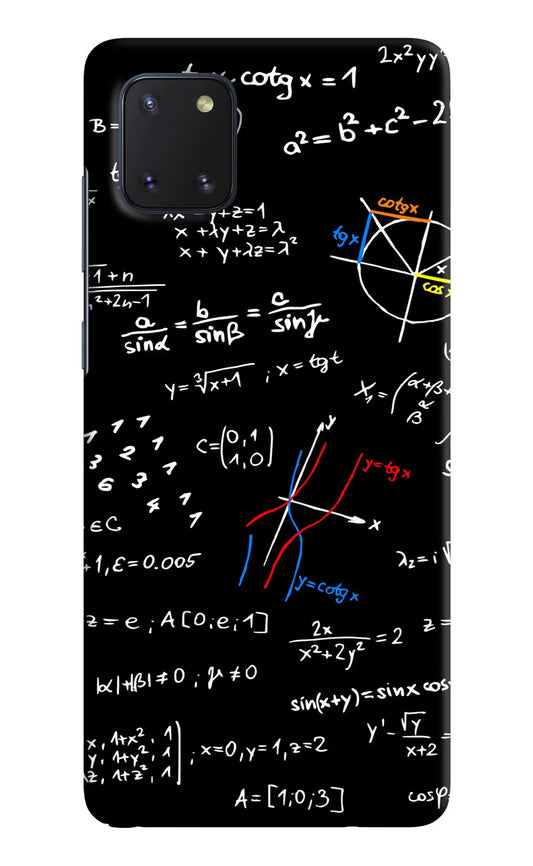 Mathematics Formula Samsung Note 10 Lite Hard Case Back Cover by Casekaro