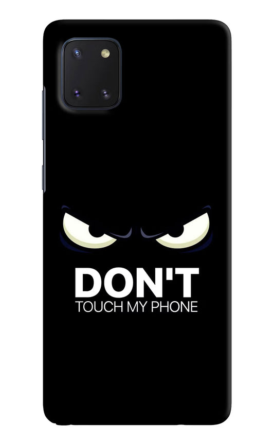 Don'T Touch My Phone Samsung Note 10 Lite Hard Case Back Cover by Casekaro