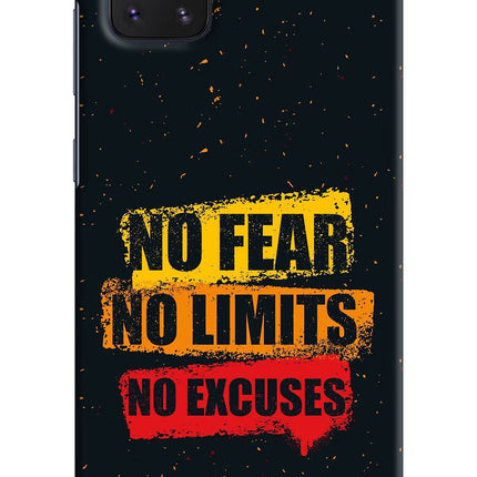 No Fear No Limits No Excuse Samsung Note 10 Lite Hard Case Back Cover by Casekaro