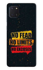 No Fear No Limits No Excuse Samsung Note 10 Lite Hard Case Back Cover by Casekaro