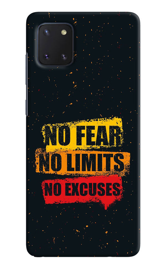 No Fear No Limits No Excuse Samsung Note 10 Lite Hard Case Back Cover by Casekaro