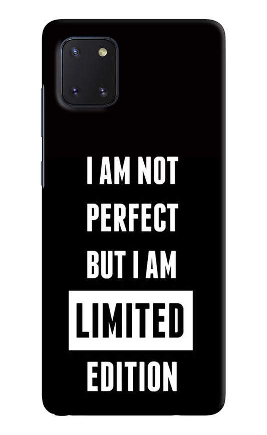 I Am Not Perfect But I Am Limited Edition Samsung Note 10 Lite Hard Case Back Cover by Casekaro