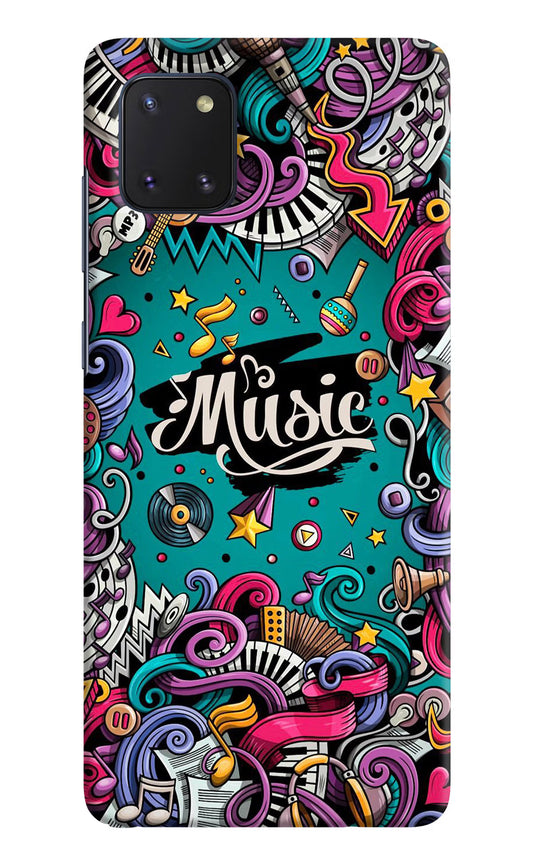 Music Graffiti Samsung Note 10 Lite Hard Case Back Cover by Casekaro