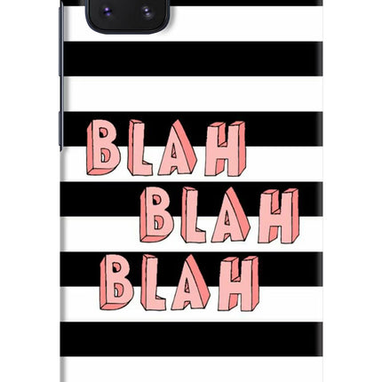 Blah Blah Blah Samsung Note 10 Lite Hard Case Back Cover by Casekaro