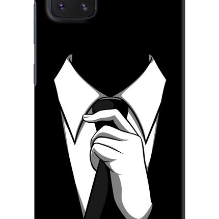Black Tie Samsung Note 10 Lite Hard Case Back Cover by Casekaro