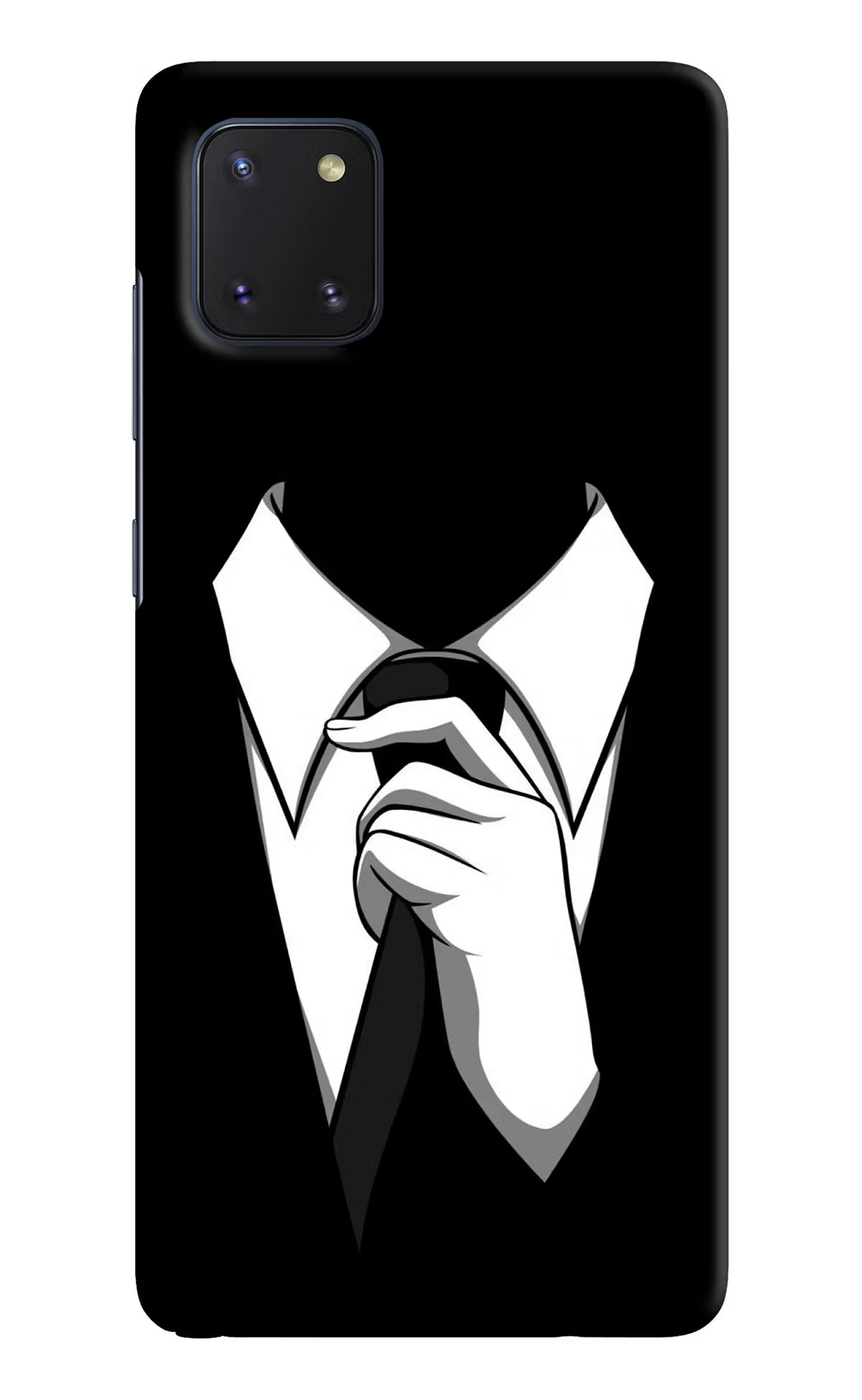 Black Tie Samsung Note 10 Lite Hard Case Back Cover by Casekaro
