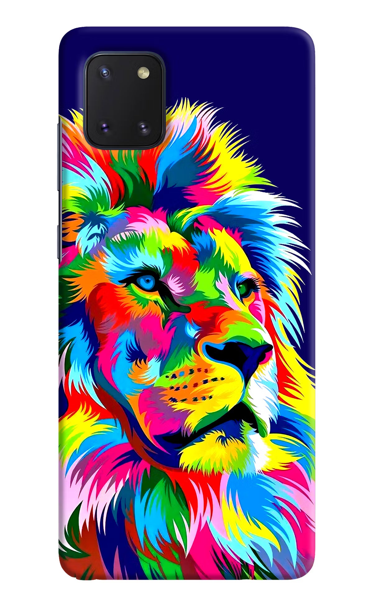 Vector Art Lion Samsung Note 10 Lite Hard Case Back Cover by Casekaro