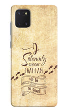 I Solemnly swear that i up to no good Samsung Note 10 Lite Hard Case Back Cover by Casekaro