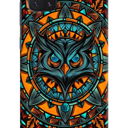 Angry Owl Art Samsung Note 10 Lite Hard Case Back Cover by Casekaro