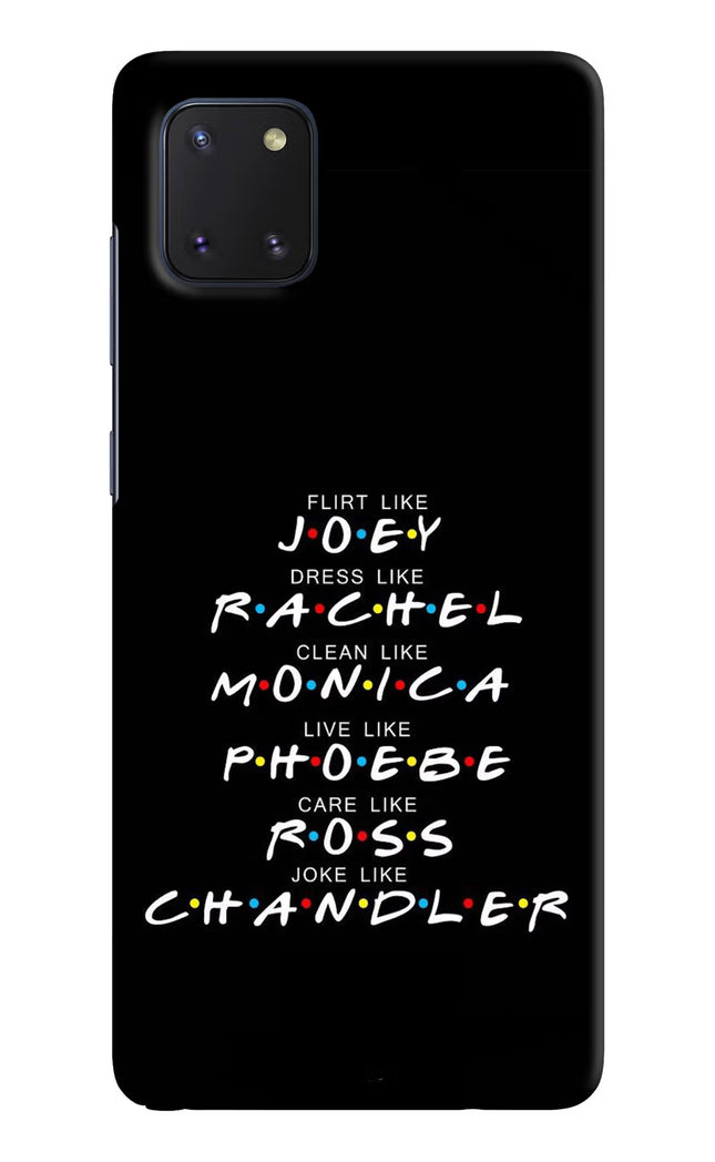FRIENDS Character Samsung Note 10 Lite Hard Case Back Cover by Casekaro