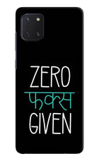 Zero Fucks Given Samsung Note 10 Lite Hard Case Back Cover by Casekaro