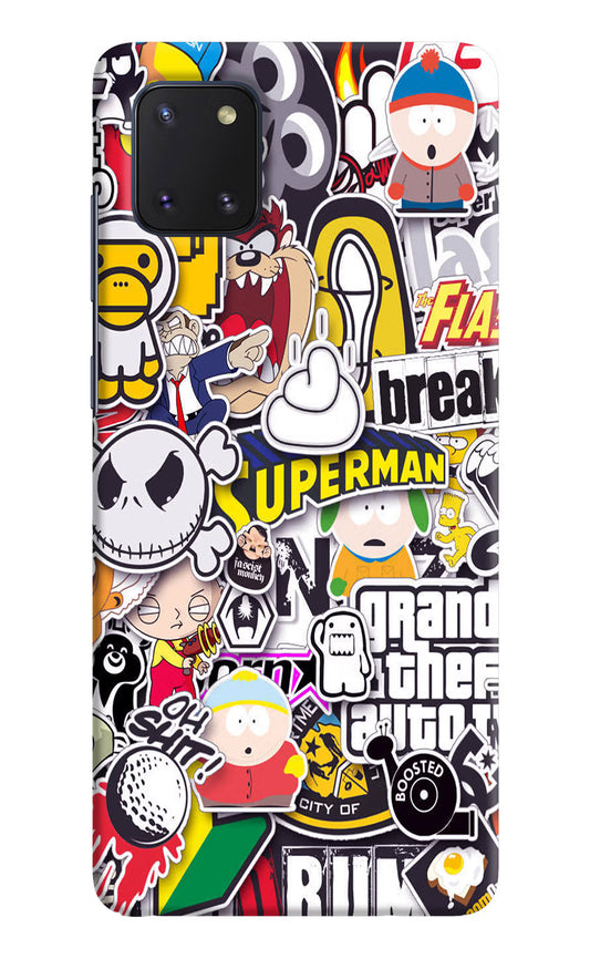 Sticker Bomb Samsung Note 10 Lite Hard Case Back Cover by Casekaro