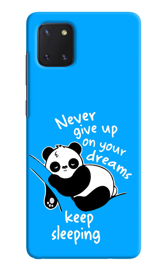 Keep Sleeping Samsung Note 10 Lite Hard Case Back Cover by Casekaro
