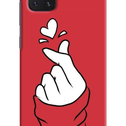 Korean Love Sign Samsung Note 10 Lite Hard Case Back Cover by Casekaro