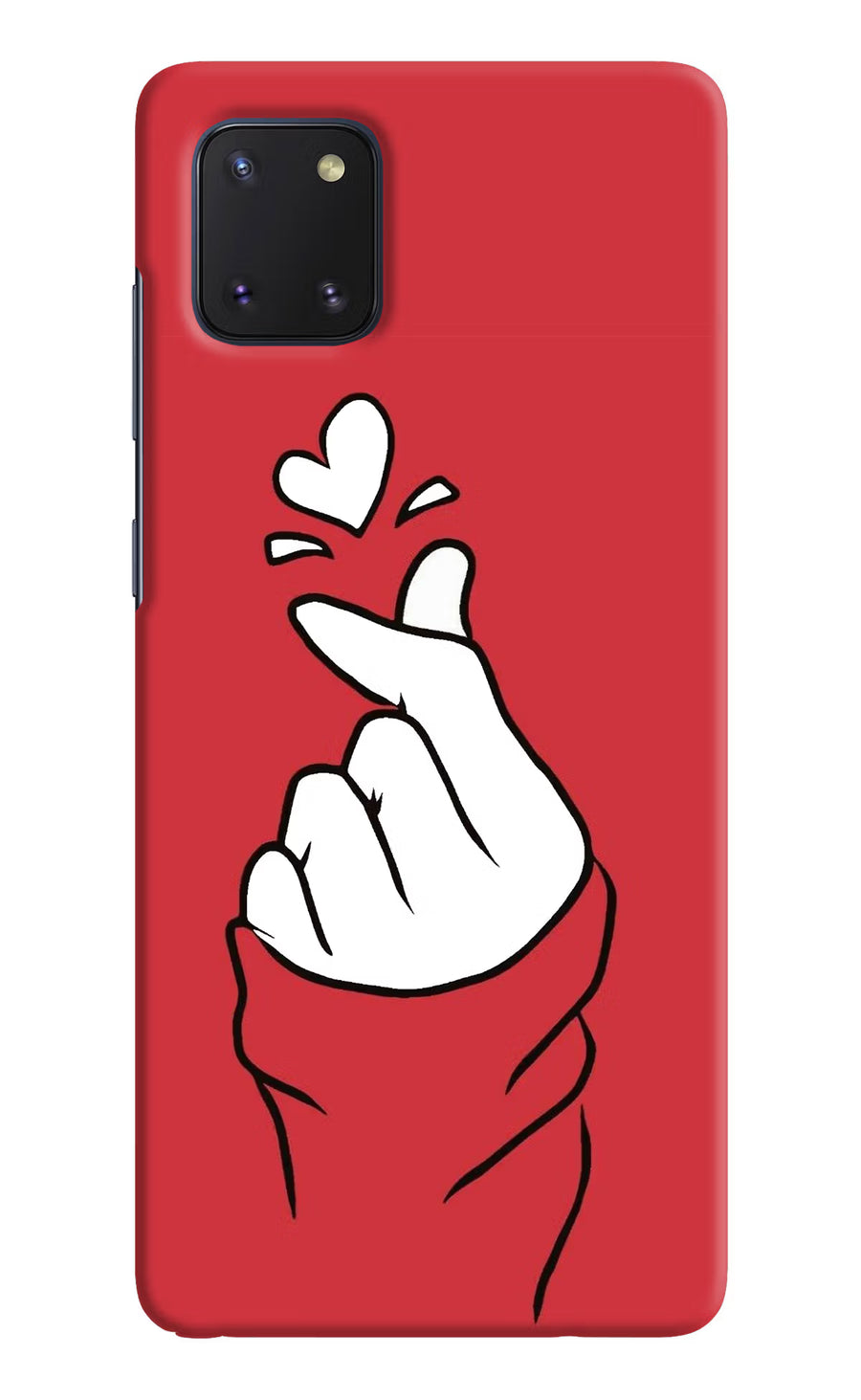 Korean Love Sign Samsung Note 10 Lite Back Cover, Hard case