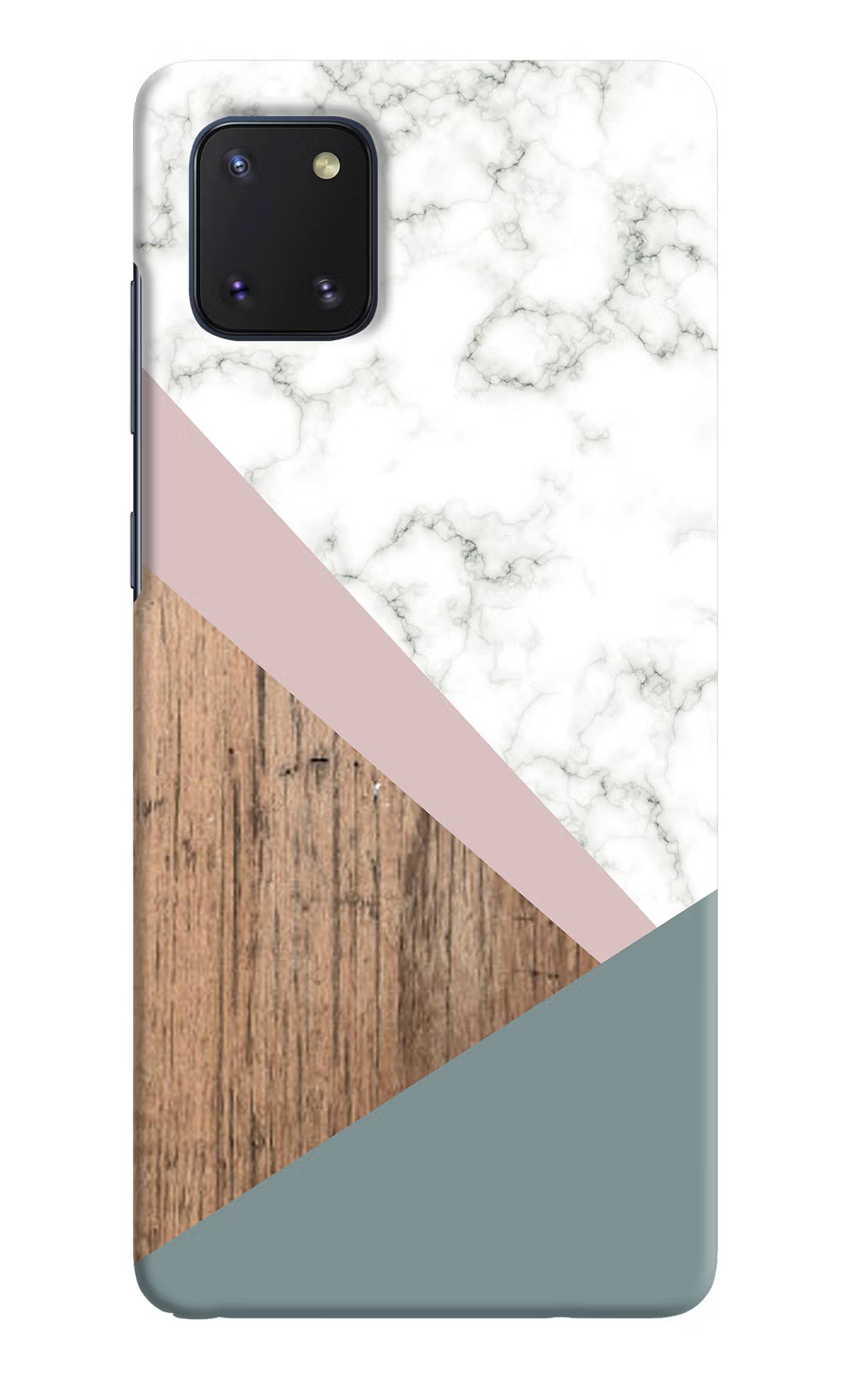 Marble wood Abstract Samsung Note 10 Lite Hard Case Back Cover by Casekaro