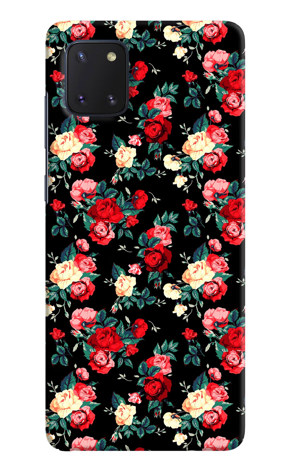 Rose Pattern Samsung Note 10 Lite Hard Case Back Cover by Casekaro