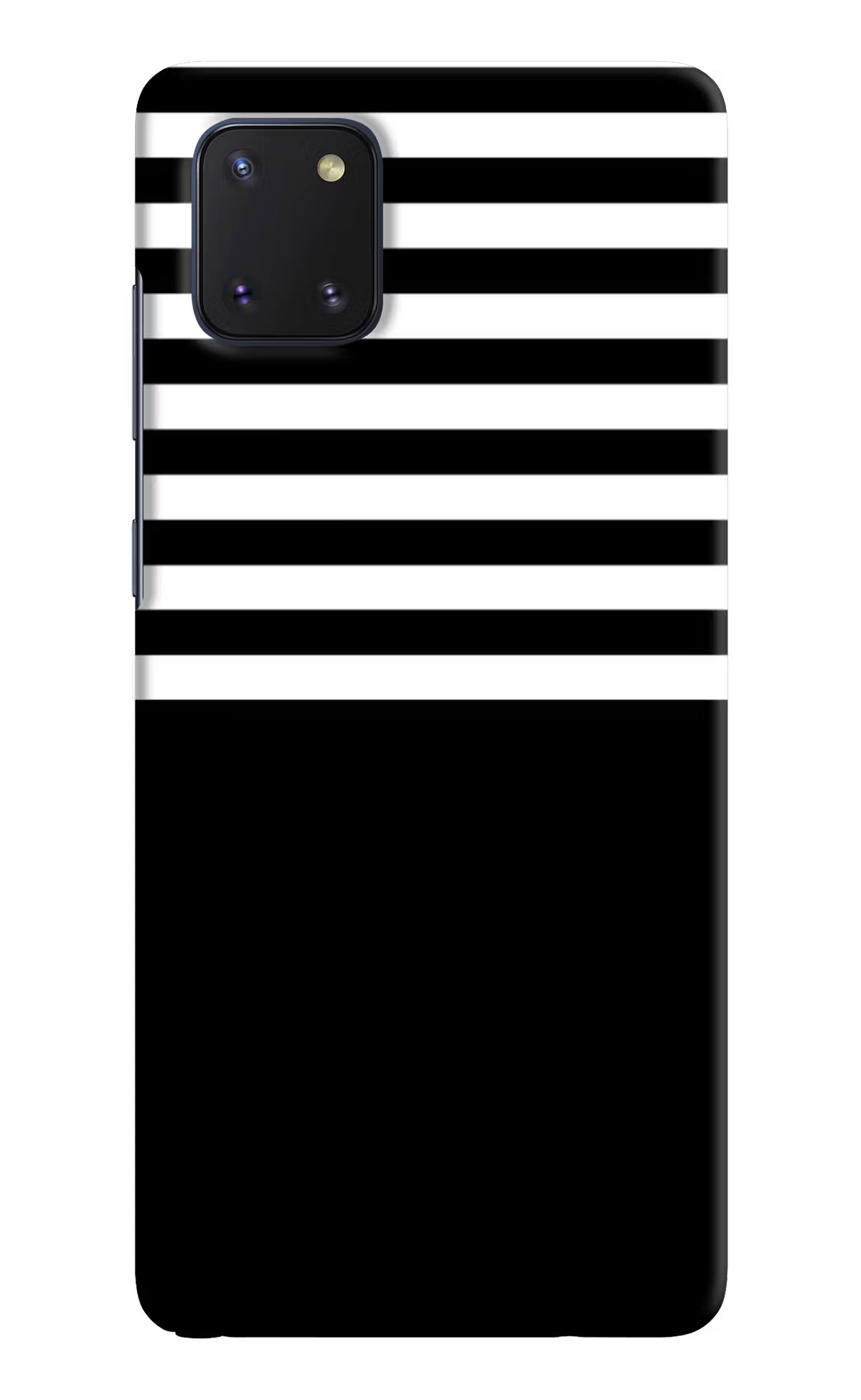 Black and White Print Samsung Note 10 Lite Hard Case Back Cover by Casekaro