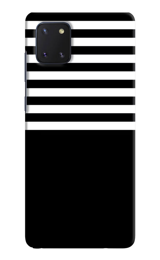 Black and White Print Samsung Note 10 Lite Hard Case Back Cover by Casekaro