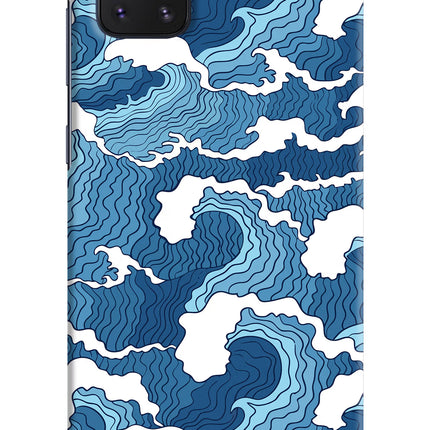 Blue Waves Samsung Note 10 Lite Hard Case Back Cover by Casekaro