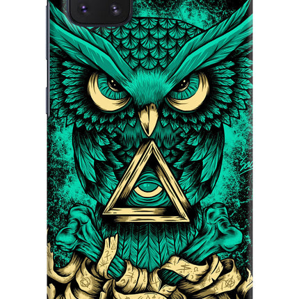 Green Owl Samsung Note 10 Lite Hard Case Back Cover by Casekaro