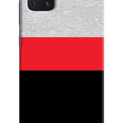 Tri Color Pattern Samsung Note 10 Lite Hard Case Back Cover by Casekaro