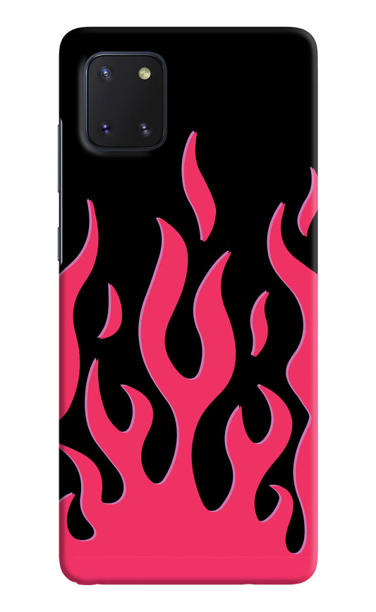 Fire Flames Samsung Note 10 Lite Hard Case Back Cover by Casekaro