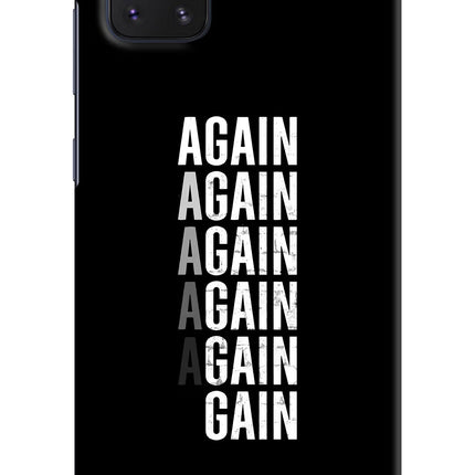 Again Again Gain Samsung Note 10 Lite Hard Case Back Cover by Casekaro