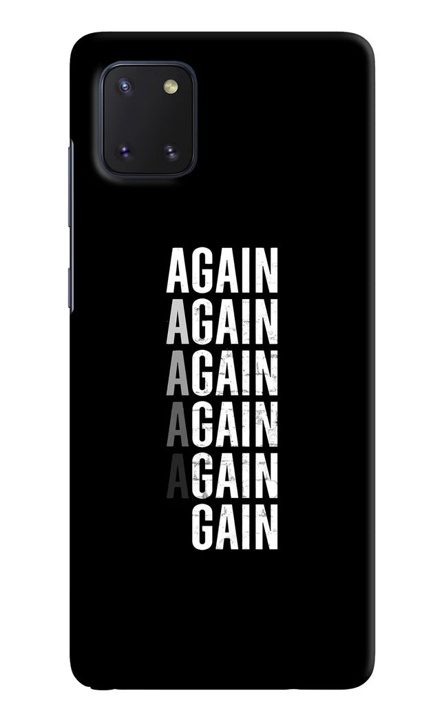 Again Again Gain Samsung Note 10 Lite Hard Case Back Cover by Casekaro