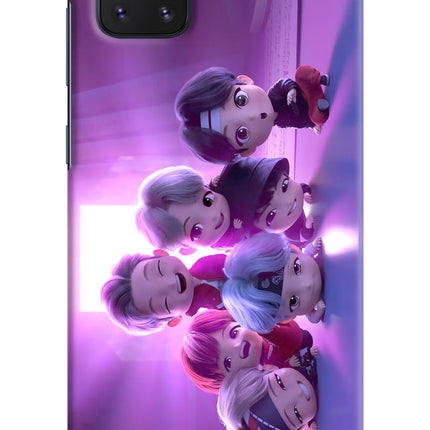 BTS Chibi Samsung Note 10 Lite Hard Case Back Cover by Casekaro