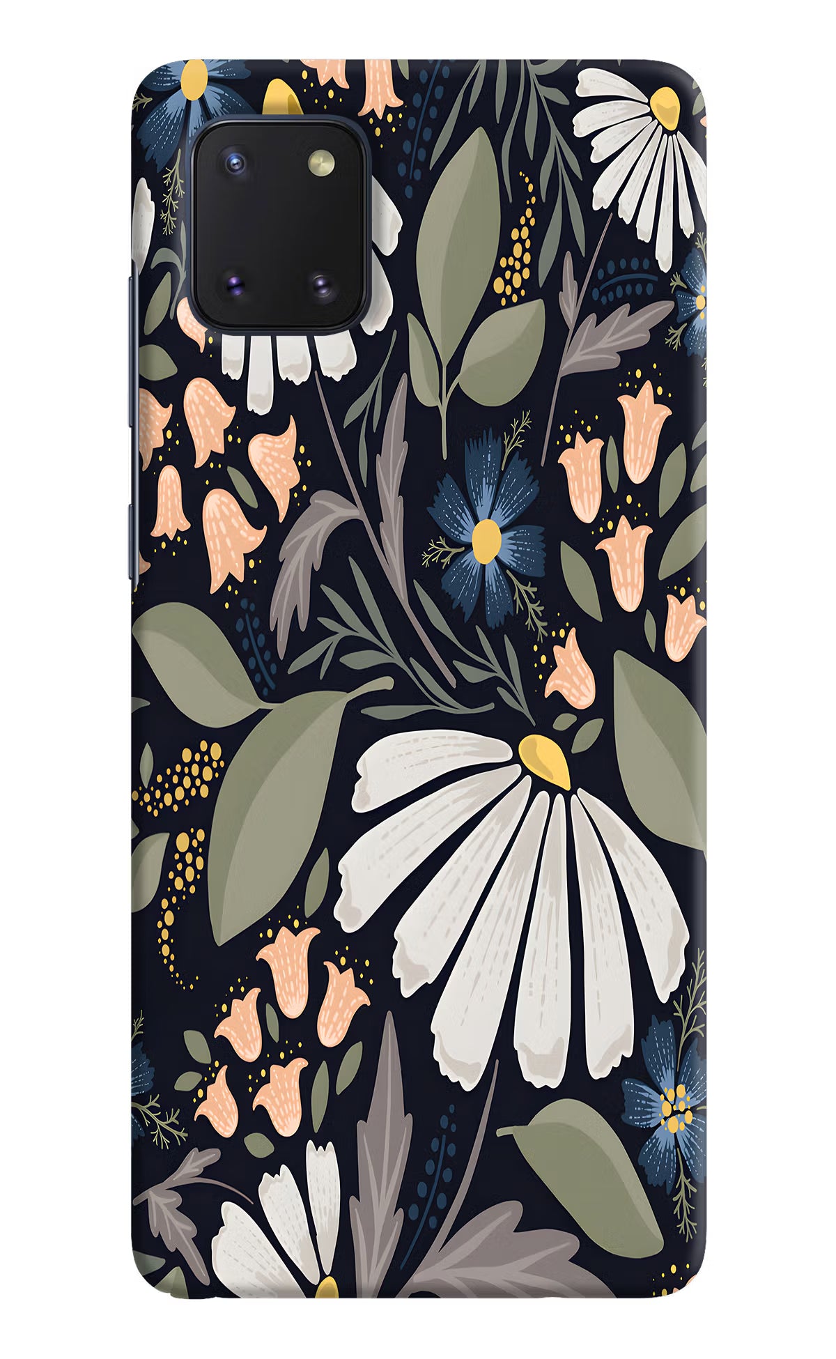Flowers Art Samsung Note 10 Lite Hard Case Back Cover by Casekaro