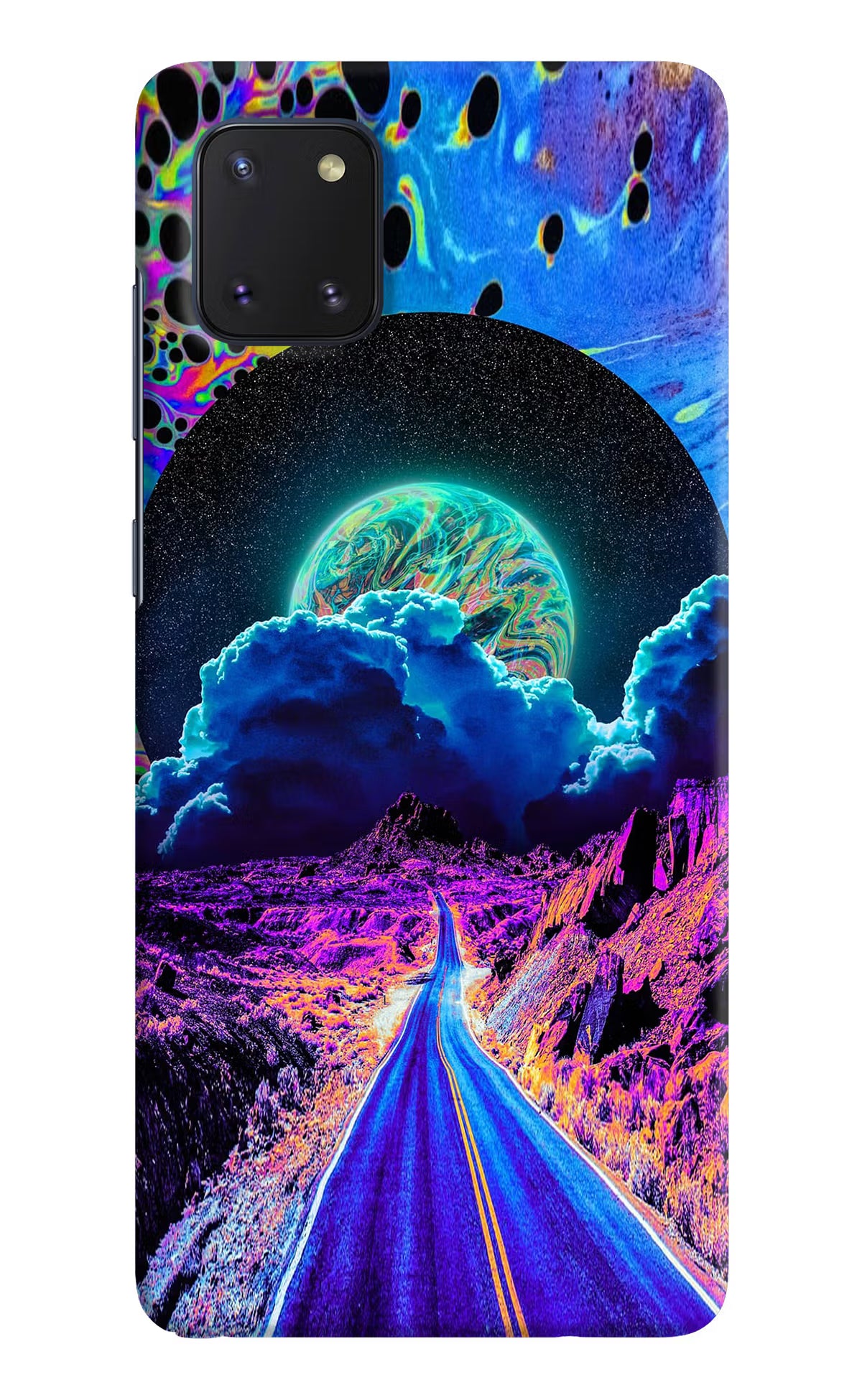 Psychedelic Painting Samsung Note 10 Lite Hard Case Back Cover by Casekaro