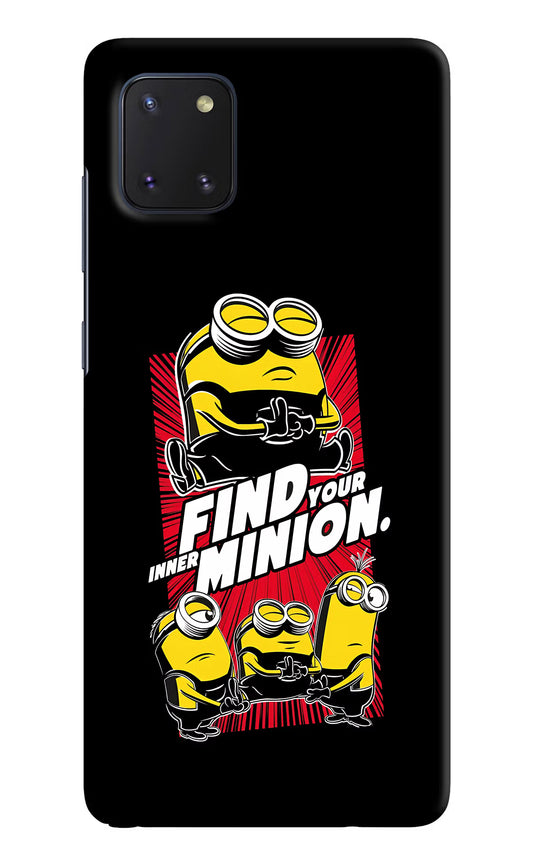 Find your inner Minion Samsung Note 10 Lite Hard Case Back Cover by Casekaro