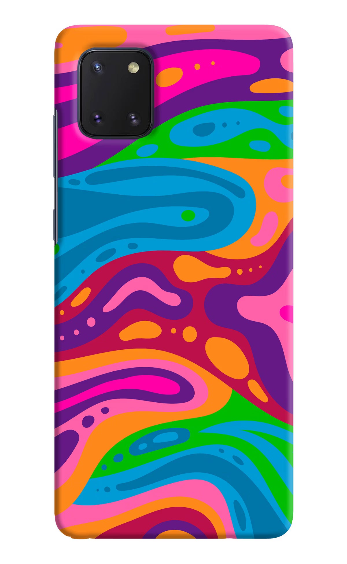 Trippy Pattern Samsung Note 10 Lite Hard Case Back Cover by Casekaro
