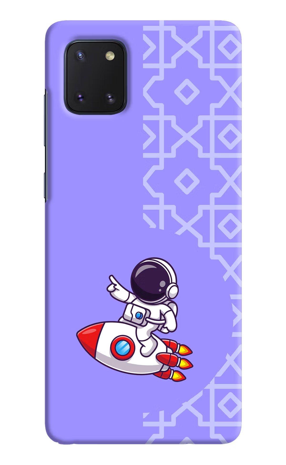 Cute Astronaut Samsung Note 10 Lite Hard Case Back Cover by Casekaro