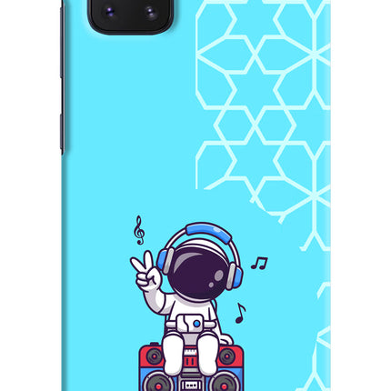 Cute Astronaut Chilling Samsung Note 10 Lite Hard Case Back Cover by Casekaro