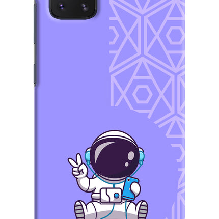 Cute Astronaut Chilling Samsung Note 10 Lite Hard Case Back Cover by Casekaro
