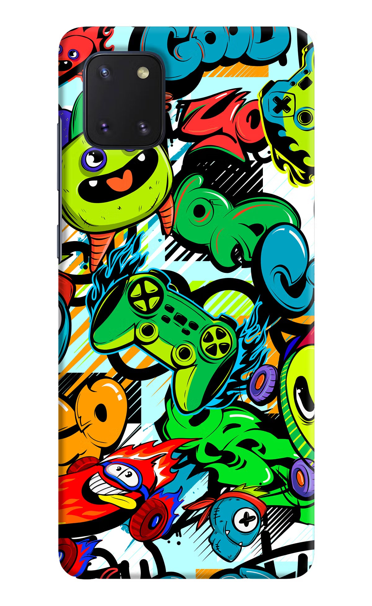 Game Doodle Samsung Note 10 Lite Hard Case Back Cover by Casekaro