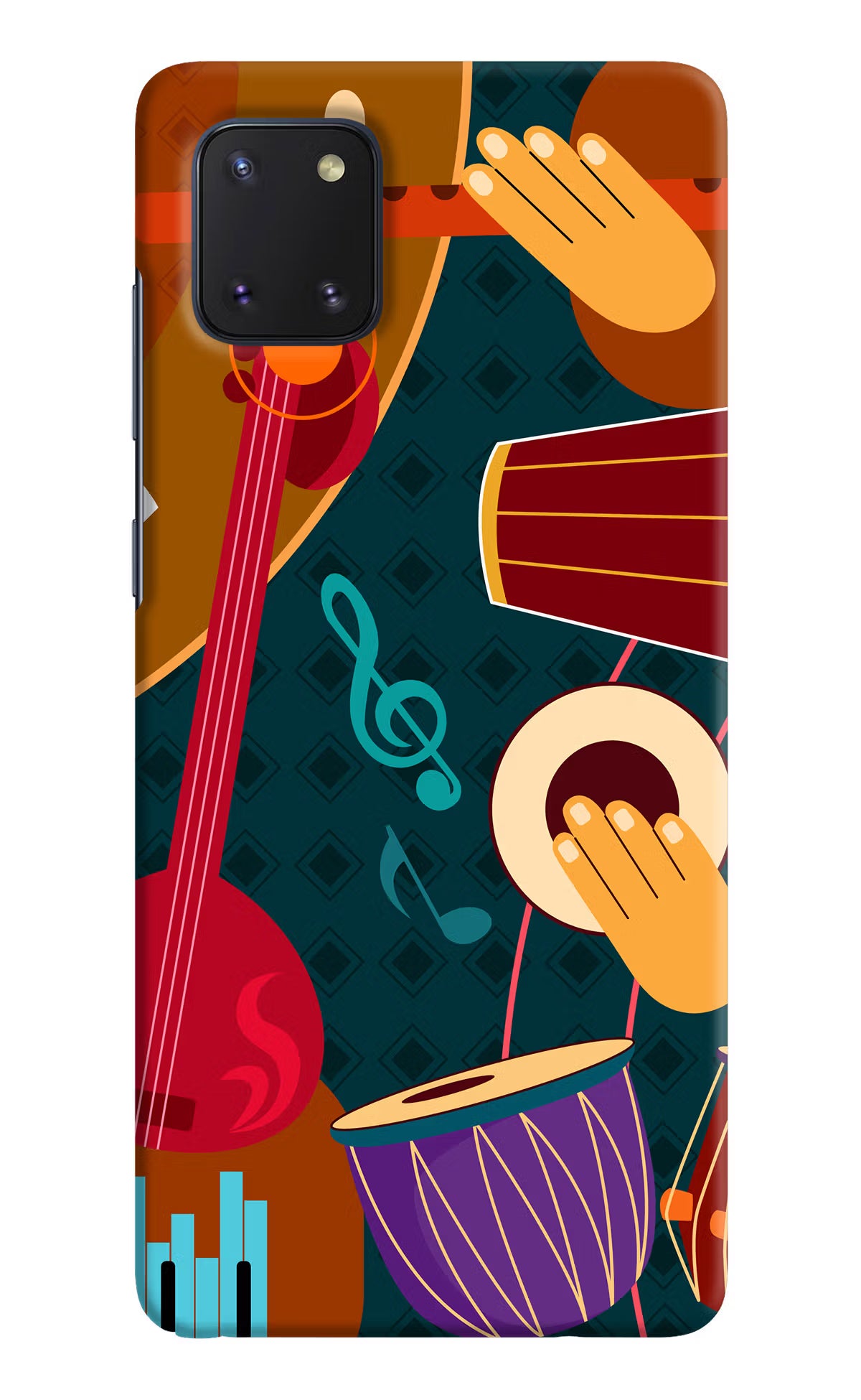 Music Instrument Samsung Note 10 Lite Hard Case Back Cover by Casekaro