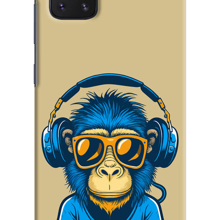 Monkey Headphone Samsung Note 10 Lite Hard Case Back Cover by Casekaro