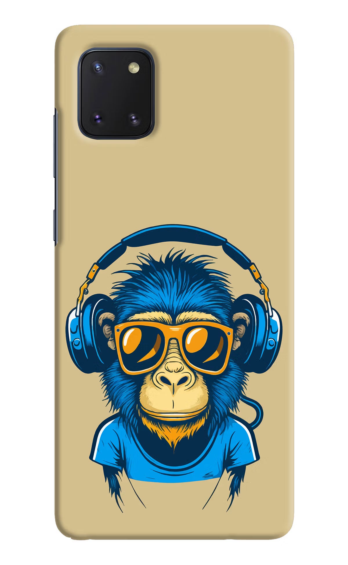 Monkey Headphone Samsung Note 10 Lite Hard Case Back Cover by Casekaro