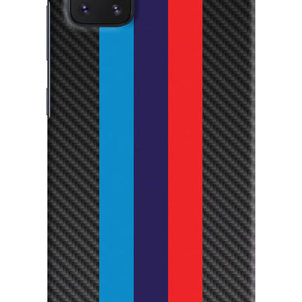 BMW Stripes Pattern Samsung Note 10 Lite Hard Case Back Cover by Casekaro
